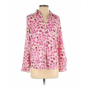THE LIMITED ASHTON WOMEN PINK LONG SLEEVE BLOUSE XS